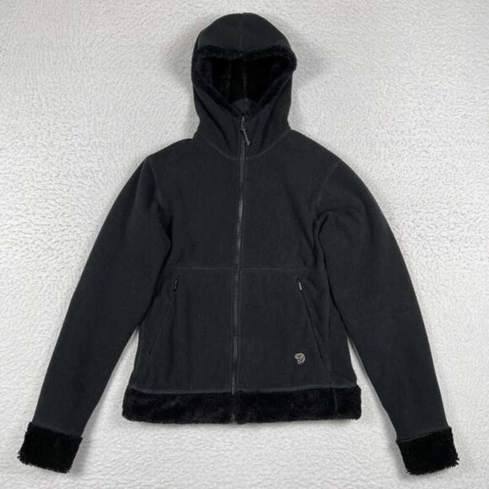 Mountain Hardwear Jacket Womens Small Black Fleece Outdoors Casual Camping Hike